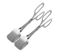 iplusmile 2 Pièces Pinces Buffet Acier Inoxydable Miroir Poli pour Salades Fruits Chauffants Service Traiteur Cuisine