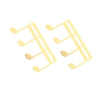 iplusmile 2 Pièces Pinces de Partition Métal Clips de Pages pour Musique Piano Guitare Maintien Sécurisé des Partitions Protection Douce Du Accessoires Musiciens Portables