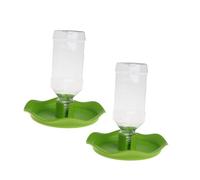 iplusmile 2 Pièces Plat d'eau De Nourriture De Reptile Mangeoires Automatiques pour Reptiles Bol en Buvant Distributeur De Boisson Plat d'eau De Lézard Eau De Reptile Automatique Green