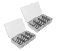 iplusmile 2 Pièces Plateau Transparent à Pièces Couvercle, Rangement | Compartiments Dédiés, Tri et Comptage Rapide, pour Collectionneurs et Petits Commerces