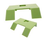 iplusmile 2 pièces Plateforme de Baignade pour Tortues avec Ventouses Antidérapantes Rampe Escalade Sécurisée pour Aquarium Aire de Baignade et pour Tortues Kit de Plateformes Vertes Grand