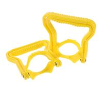 iplusmile 2 Pièces Poignée de Levage Jaune en PP Antidérapant pour Bidon d'eau d'un Gallon, Accessoire Ergonomique Maison Bureau