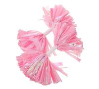 iplusmile 2 Pièces Pompons de Cheerleading avec Poignée Multicolores pour Équipes Sportives et Performances Scolaires Accessoires Légers et Ergonomiques pour Danse et Animation