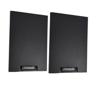 iplusmile 2 pièces Porte Bloc Plastique Noir avec Pince Clips pour Documents Bureau et École Planchette Rigide Épaisse Flexible Organiseur Multifonction Portable