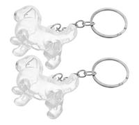 iplusmile 2 Pièces Porte-clés Capsule Commémorative Transparent pour Poils Animaux Boîte Rangement pour Souvenirs de Chiens et Chats Accessoire Léger et Résistant
