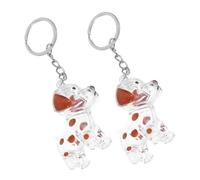 iplusmile 2 pièces Porte-clés Collecteur Poils Chien Pochette Transparente Forme de Chien Porte-Souvenir Commémoratif Portable pour Mémoire Poils Animaux Charm Bag Pratique et Léger