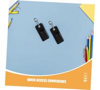 iplusmile 2 Pièces Porte-stylo avec Lanière PU Portable Clip Anti-perte pour Stylo et Crayon Pochette Pratique pour Badge Bureau École et Conférence