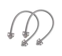 iplusmile 2 pièces Protecteur de Câble à Boucle de Porte Acier Inoxydable Manche Flexible Étanche et Antipoussière pour Protection des Fils de Contrôle Accès et Facile à Installer