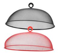 iplusmile 2 pièces Protection Alimentaire INOX Cloche Alimentaire Maille Inoxydable Mouches pour Pique Camping et Usage Extérieur Couvercle et Facile à Nettoyer