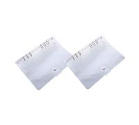 iplusmile 2 pièces Protections PVC Transparent pour Classeurs Lot de Housses Souples avec Bouton Pression Couverture pour Carnet Organiseur Scolaire et Bureau