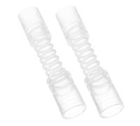 iplusmile 2 Pièces Rallonge de Tuyau D'évacuation en Pvc Transparent pour Camping Système de Tuyau D'air Raccord Facile pour Évacuation du Climatiseur de Fenêtre et D'extension D'arrivée