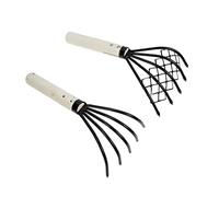 iplusmile 2 Pièces Râteau à Palourdes à Dents avec Manche Outil de Plongée pour Coquillages et Fruits de Mer Durable et Pratique pour Collecte Plage