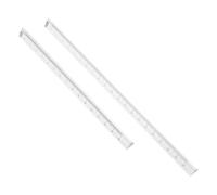 iplusmile 2 pièces Règle Transparente Outil de Mesure Métrique Polyvalent pour Étudiants Bureau École Léger pour Dessin et Géométrie