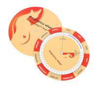 iplusmile 2 pièces Roue de Grossesse avec Tableau Développement Fœtal Coloré sur Papier Outil de Suivi Précis pour Femmes Enceintes Guide Complet de Grossesse Inclus