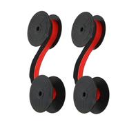 iplusmile 2 pièces Ruban Encreur Machine à Écrire Double Bobine Ruban Bicolore Résistant à Usure Compatible Remplacement Facile et Impression Nette