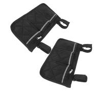 iplusmile 2 Pièces Sacoches Latérales pour avec Bandes Réfléchissantes de Pochettes Multifonctions pour Accoudoirs Rangement Pratique pour Fauteuils et Déambulateurs
