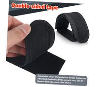 iplusmile 2 pièces Sangles Pédale Vélo Réglables Fixation Pied VTT Antidérapante Bandes Cales Pédale pour Cyclisme Adaptées Plates