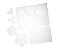 iplusmile 2 Pièces Semi Transparent Peony Shrinky Paper Flowers Pre Cut Heat Shrink Sheets for DIY Hairpins Earrings and Jewelry Craft Projects