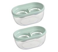 iplusmile 2 pièces Séparateur Œufs avec Égouttoir Vert Menthe pour Blancs et Jaunes Filtre Rapide PP pour Cuisine et Pâtisserie