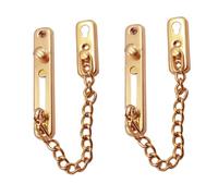 iplusmile 2 pièces Serrure Chaîne de Porte Acier Inoxydable Verrou de Sécurité Anti-vol Robuste pour Maison et Hôtel Protection Solide