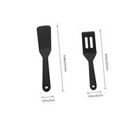 iplusmile 2 pièces Set de Spatules Mini Silicone pour Cuisson Ustensiles de Cuisine Antiadhésifs pour Œufs Steak et Poêles Rangement Mural Pratique Accessoires de Cuisine Polyvalents
