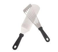 iplusmile 2 pièces Spatules Barbecue Acier Inoxydable Légères et Ergonomiques Kit pour Steak Pizza et Grillades Outil Professionnel Polyvalent pour Cuisine et Camping