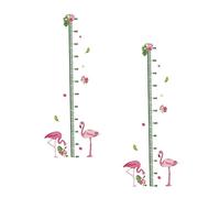 iplusmile 2 pièces Stickers Muraux Mesure de Hauteur pour Garçon Fille Autocollants Muraux Auto Adhésifs avec Motifs Animaux Décoration Pratique et Amusante pour Chambre Garçon Fille