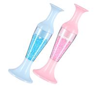 iplusmile 2 pièces Stylo Point Drill Forme de Pot de Fleur pour Peinture Diamant Accessoire Précis pour Art DIY Broderie et Nail Art Bleu et Rose