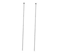 iplusmile 2 Pièces Table Soccer Poles with Plastic Tip Heavy-Duty Foosball Rod Replacement for Family and Party Entertainment Diameter Steel Foosball Machine Accessory