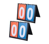 iplusmile 2 pièces Tableau de Score Portable pour Basketball Volleyball Tennis Compteur Points Manuel à Flip Chart Rapide pour Matchs et Activités Salle