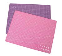 iplusmile 2 pièces Tapis de Découpe Non Glissant Planche à Engraver Double Face Rose pour Artisanat Scrapbooking et Projets Manuels