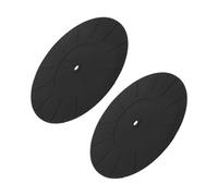 iplusmile 2 pièces Tapis de Protection Vinyle Silicone Antistatique et Amortisseur Compatible Platines Multiples Lot de Mats Durables pour Meilleure Qualité Sonore