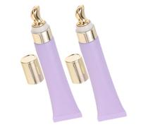 iplusmile 2 pièces Tubes Rechargeables pour Yeux Mat avec Embout Massage Alliage Zinc Vide Cosmétique pour Huiles Essentielles Pratique Voyage et Contour Yeux Rides