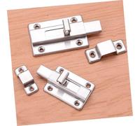 iplusmile 2 pièces Verrou de Porte Coulissante Acier Inoxydable Loquet Robuste pour Portes Armoires Fenêtres Sécurité Renforcée Installation Facile