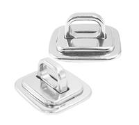 iplusmile 2 Pièces Verrouillage de l'ordinateur câble de Verrouillage pour Ordinateur Portable Plaque d'ancrage pour Ordinateur Portable Alliage de Zinc Silver