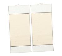 iplusmile 2 Rouleaux Papier Xuan pour Calligraphie Chinoise Suspendus Soie Papier à Encre Absorbante pour Peinture et Artistique Format Grand Beige