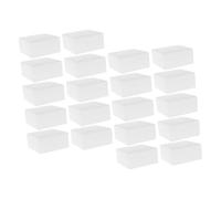 iplusmile 20 Pièces Bloc de Mousse Carré Pour Décoration Gâteau Artificiel Support Stable pour Pratique de Modelage Fondant Accessoire Créatif pour Mariage Anniversaire Shower