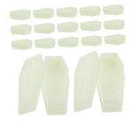 iplusmile 20 Pièces Coffin Box Miniature Luminous Halloween Decoration Plastic Mini Casket Party Props for Indoor Outdoor Tabletop Storage