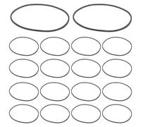 iplusmile 20 Pièces Courroies en Caoutchouc Noires 20mm D'épaisseur de Bruit pour Lecteur DVD et Magnétophone Portable