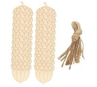 iplusmile 20 pièces Décorations de Noël Ornements Forme de Pommes de Pin Non Accessoires DIY pour Peinture et Graffiti Décoration Festive Polyvalente