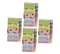 iplusmile 20 pièces Lot de Gommes Miniatures pour Garçon Fille Gomme Multifonction pour Dessin et Fournitures Scolaires Motifs Assortis Fraise Pastèque Dinosaure Léger et Portable Sûre et