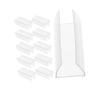iplusmile 20 pièces Lot de Porte Étiquettes Bois pour Étiquettes de Prix Support Stable pour Affichage de Prix Accessoires de Rayonnage Robustes et Réutilisables