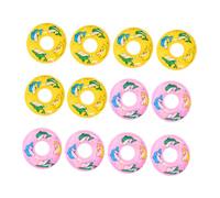 iplusmile 20 Pièces Mini Swim Rings Décoratifs pour Maison de Poupée Anneaux de Natation Miniatures Colorés Accessoires de Décoration pour Miniatures Anniversaire et