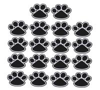 iplusmile 20 pièces Patch Patte de Chien Brodé Thermocollant Accessoires Vêtements DIY Motif Patte Chiot pour Vestes Sacs et Tissus à Coudre ou Repasser