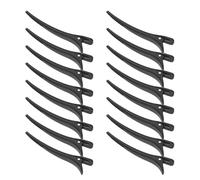iplusmile 20 Pièces Pinces à Cheveux Bec de Canard Noires Pinces Coiffeur Sans Marque pour Séparation et Coloration Clips Plastique Antidérapants pour Coiffure Coupe et Bouclage Femme