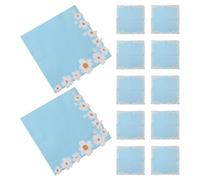 iplusmile 20 Pièces Serviettes en Papier Décoratives 3d Marguerite, Jetables, Douces et Très Absorbantes, Design Chic à Deux Couches, pour Fêtes de Noël ou Salons