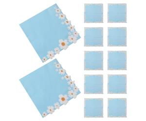 iplusmile 20 Pièces Serviettes en Papier Décoratives 3d Marguerite, Jetables, Douces et Très Absorbantes, Design Chic à Deux Couches, pour Fêtes de Noël ou Salons