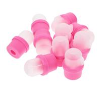 iplusmile 20 pièces Silicone Nail Polish Remover Wrap Tool Gel Polish Cleaner Cap Clips Réutilisables pour Enlever Semi Permanent Soak Off
