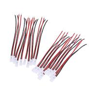 iplusmile 20 pièces Silicone Wires High Temperature Resistant Battery Connector Line for Rc Boat Car Aircraft with Male and Female Connectors