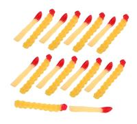iplusmile 20 Pièces Simulated French Fries Toy Set for Pretend Play Realistic Texture Fake Food Model for Party Decor Restaurant Display Photography Prop